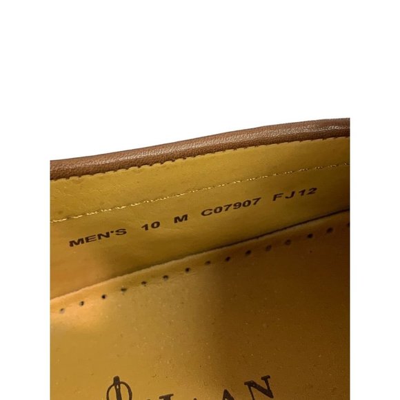 Size 10M Men\'s Cole Haan Tassel Pinch Loafers Brown Leather C07907 main image 4